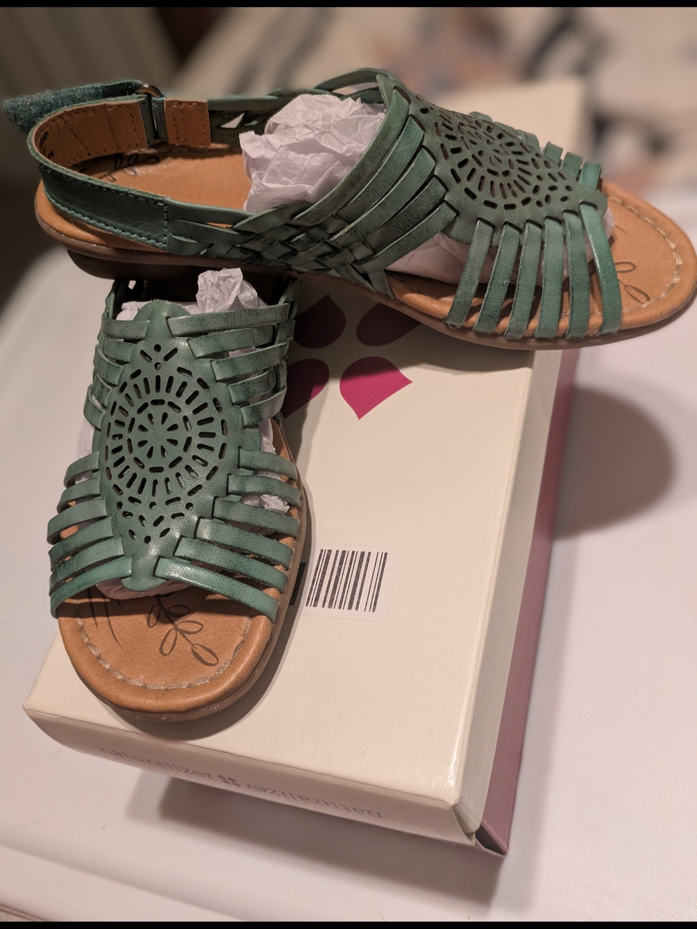 Women's Naturalizer Mint Green  Leather Slingback Sandals, '90S Y2K Boho